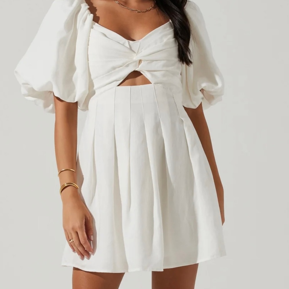 White linen Astr dress